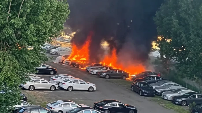 Niat Bersihkan Sampah Pohon Pakai Api, Berujung 20 Mobil Terbakar di Parkiran