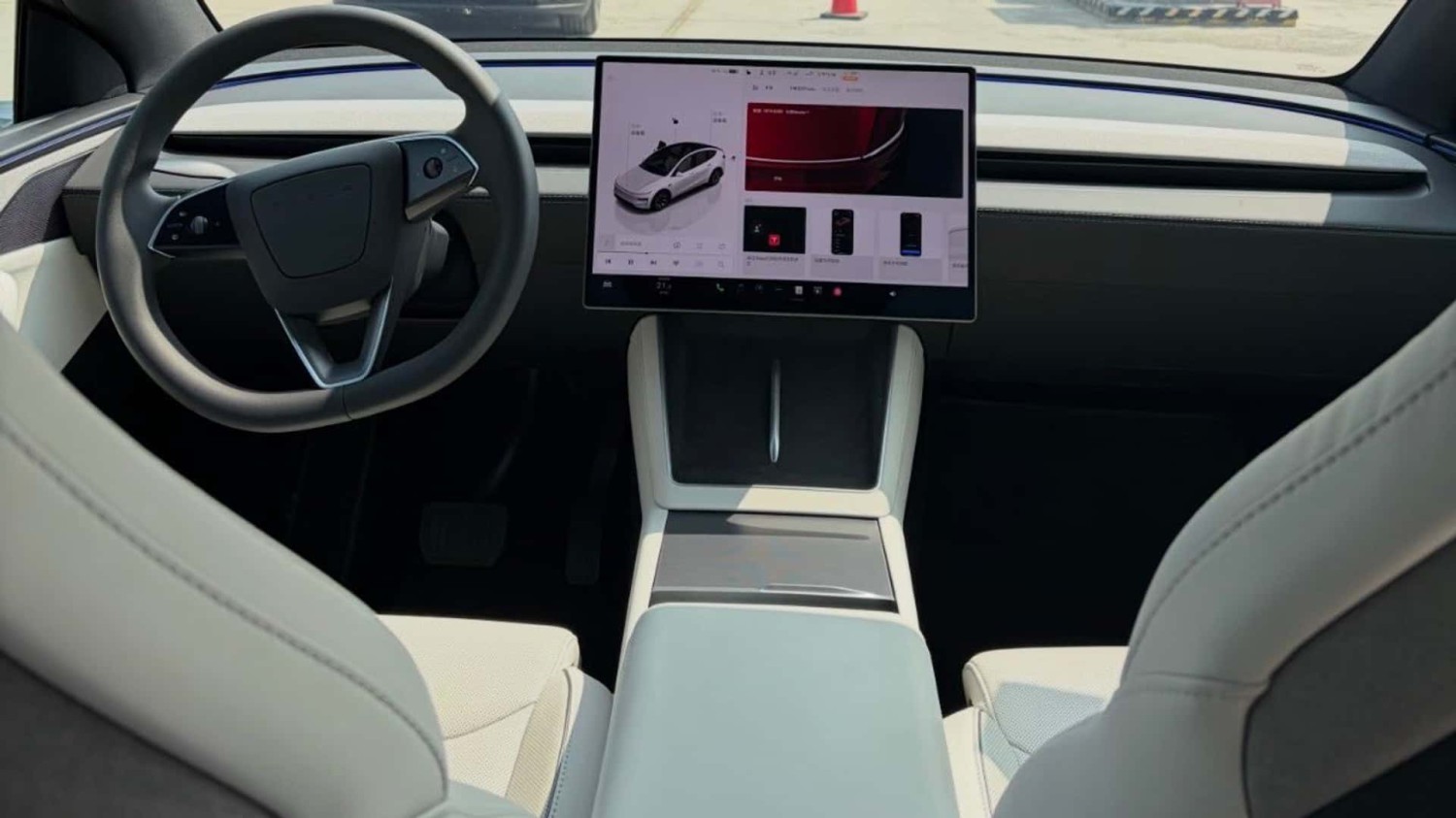 L’intérieur de la Tesla Model Y a une nouvelle couleur (en Chine)