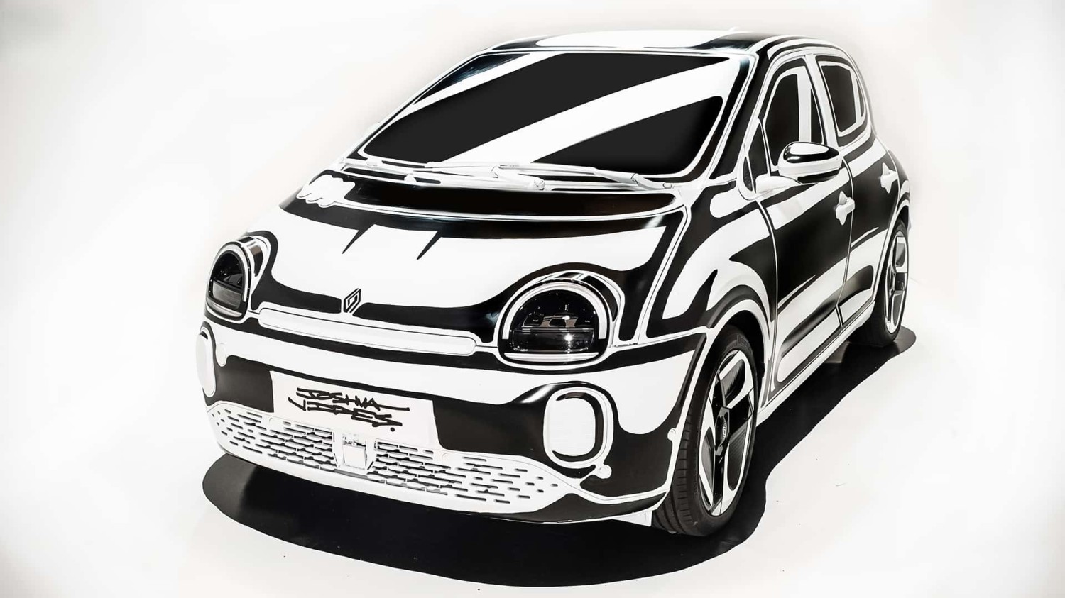 Une illusion d’optique ? Non, cette Renault Twingo est bien réelle !