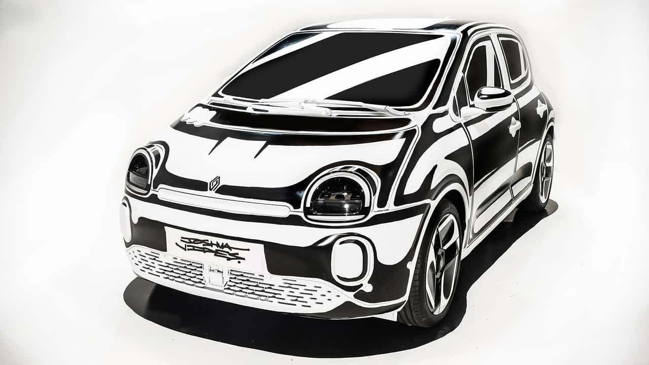 Une illusion d’optique ? Non, cette Renault Twingo est bien réelle !