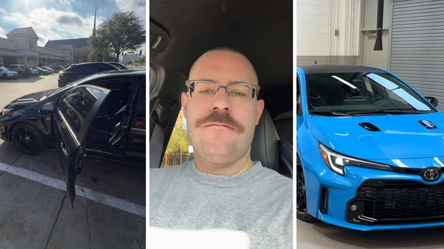 Toyota, Toyota Corolla, Blue Toyota Corolla Driver Sits in His Car. Then a Black Toyota Corolla Pulls Up. The Driver Speaks: ‘I Have a Gift for You’