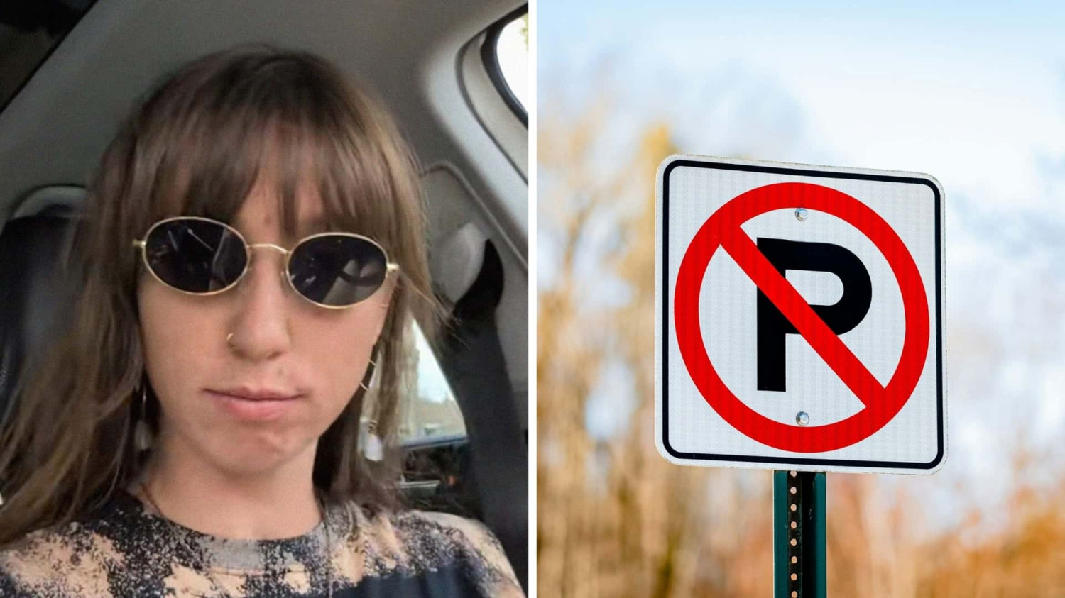 Ford, Lincoln, Woman Parks Car. Then She Sees A Sign That Says No Parking for Ford, Lincoln Push-To-Start Vehicles