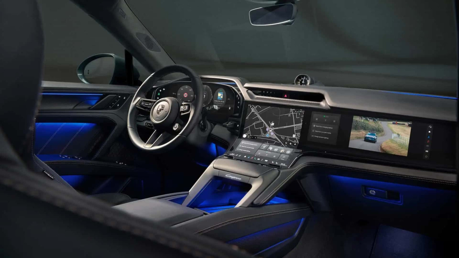 Porsche, Porsche Cayenne, Porsche Cayenne Electric erhält Cockpit mit neuem "Flow Display"