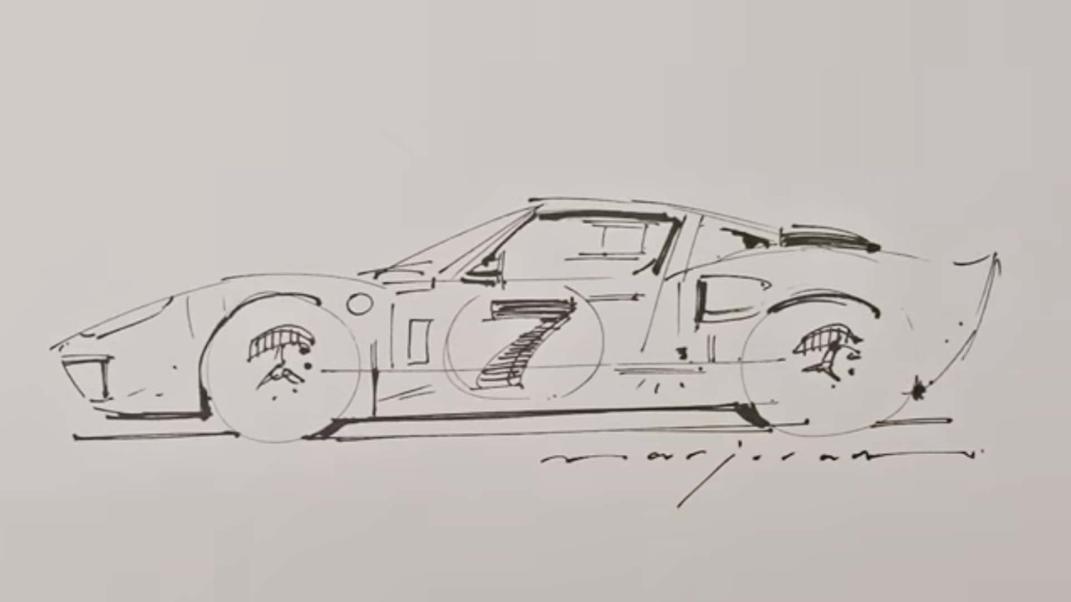 Here's How You Draw A Ford GT40
