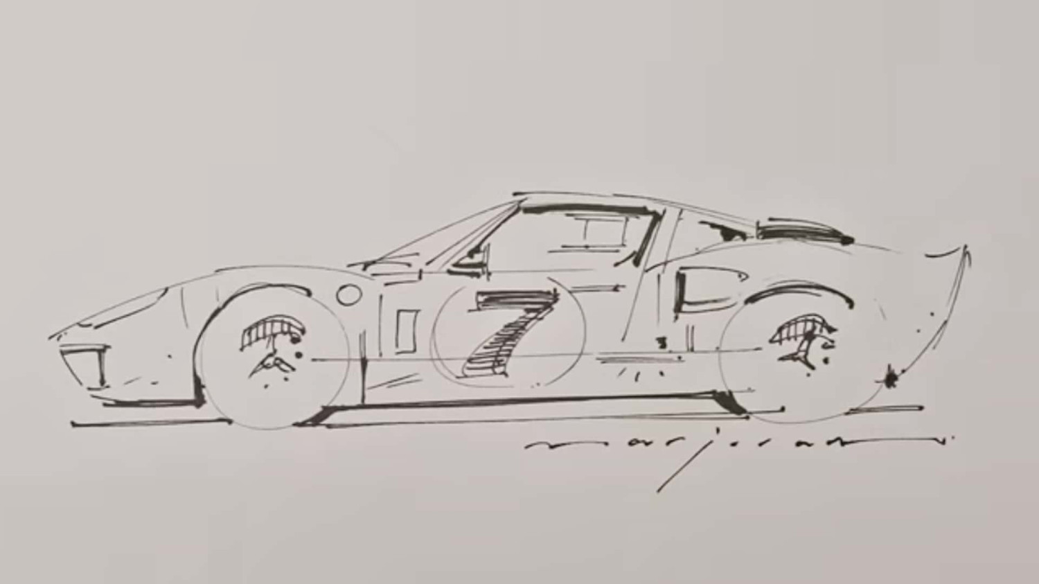 Ford, Here's How You Draw A Ford GT40