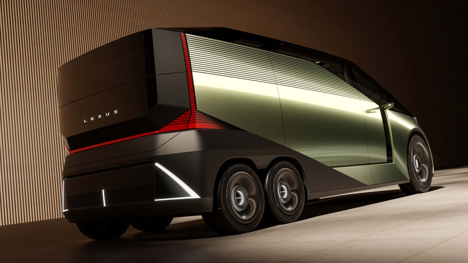 Le concept Lexus LS réinvente le vaisseau amiral en un minivan à six roues