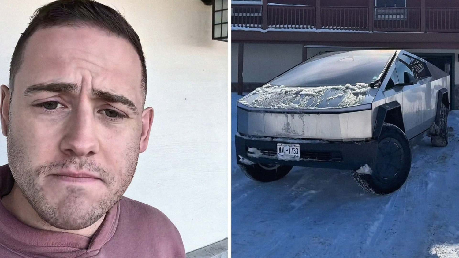 Cybertruck, 'The Entire Windshield is Blocked and Blinded': Man Buys Cybertruck. Then He Drives It Through A Snowstorm