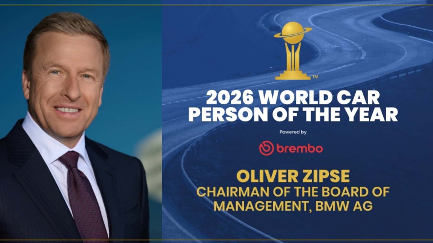 La persona del año en el mundo del automóvil es el director ejecutivo de BMW, Oliver Zipse