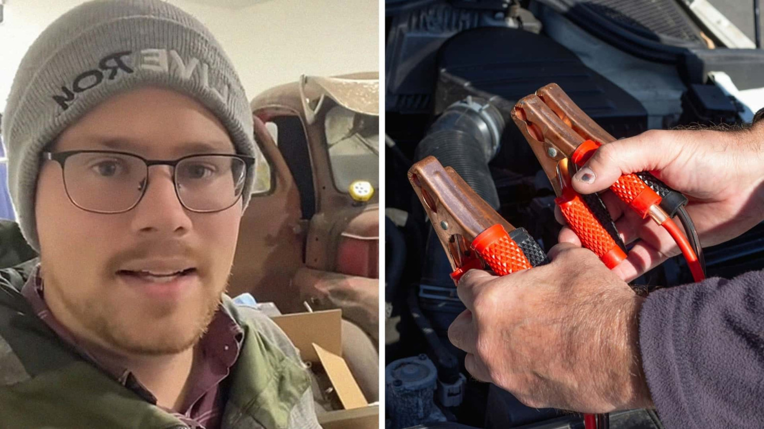 ‘I Have It On The Right Spots, Right?’: Man Hooks Up Jumper Cables. Then They Start Smoking