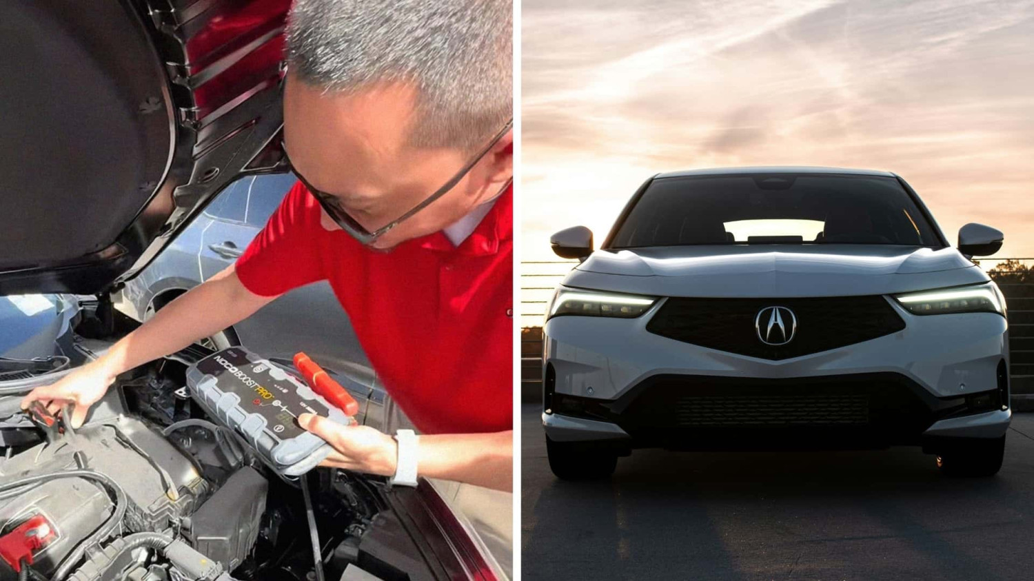 Acura, 'Don't You Put the Positive Cable on First?': Salesman Tries to Jump-Start an Acura. It Backfires