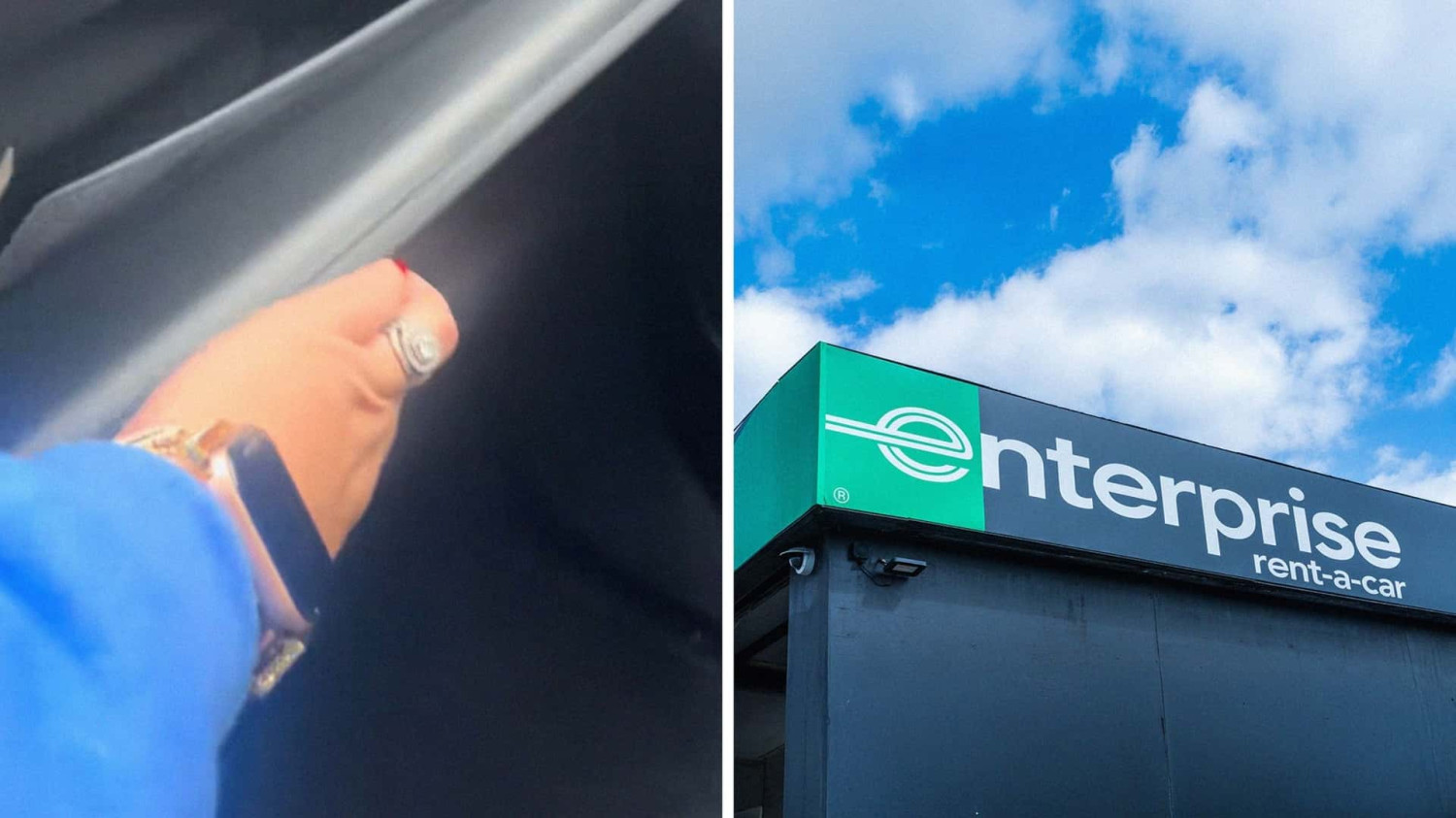 Chrysler, Woman Gets a Chrysler From Enterprise. Then She Checks the Cubby: 'What Is That Inside My Rental???'