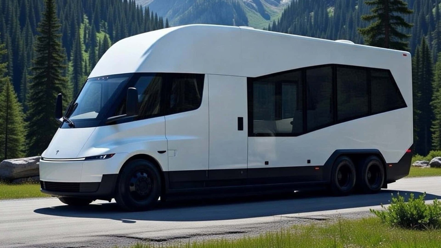 Aimez-vous ce rendu de camping-car électrique Tesla ?