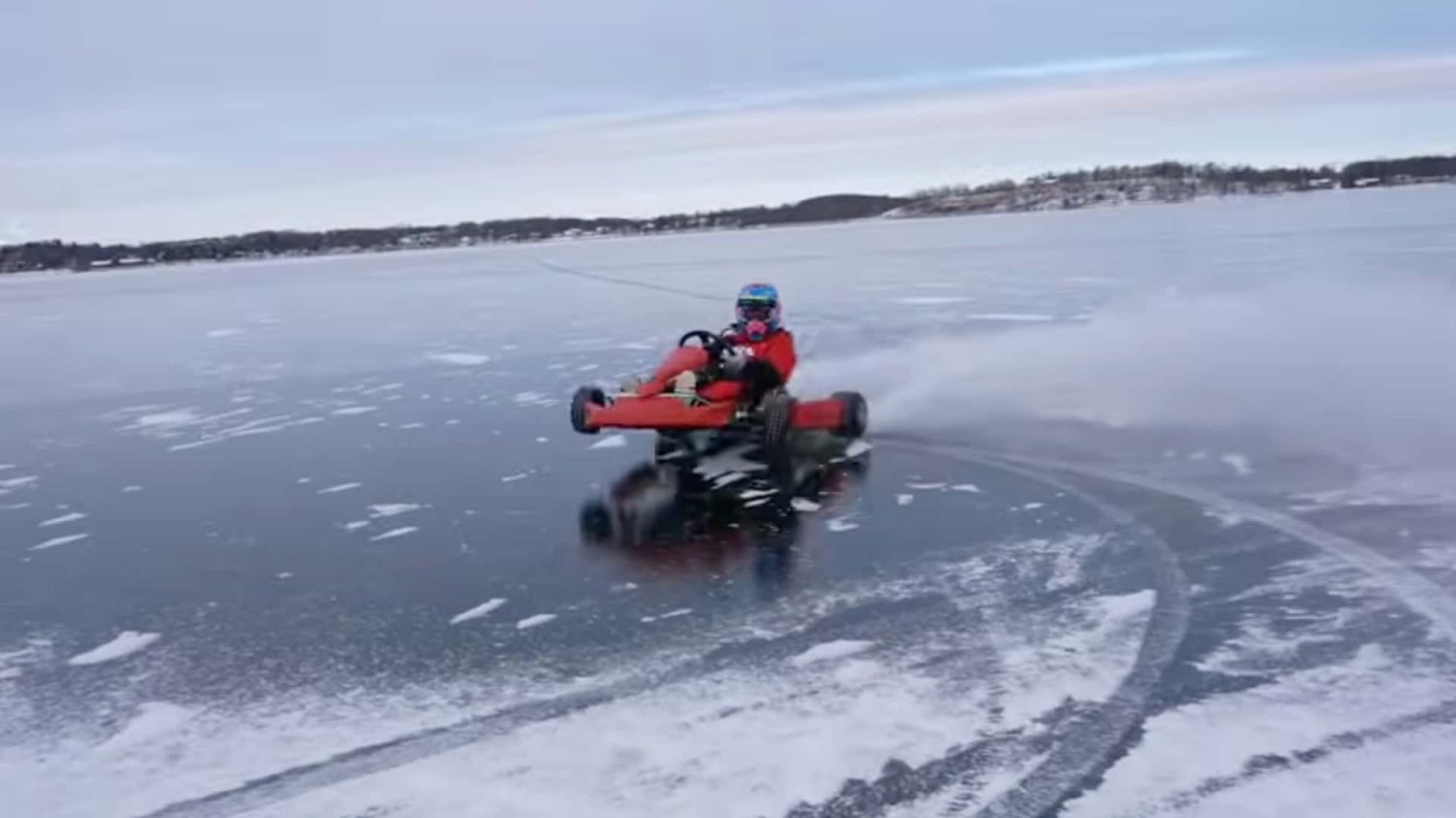 Go-Kart yang Tertukar dengan Stark Ini Terlihat Keren di Atas Es