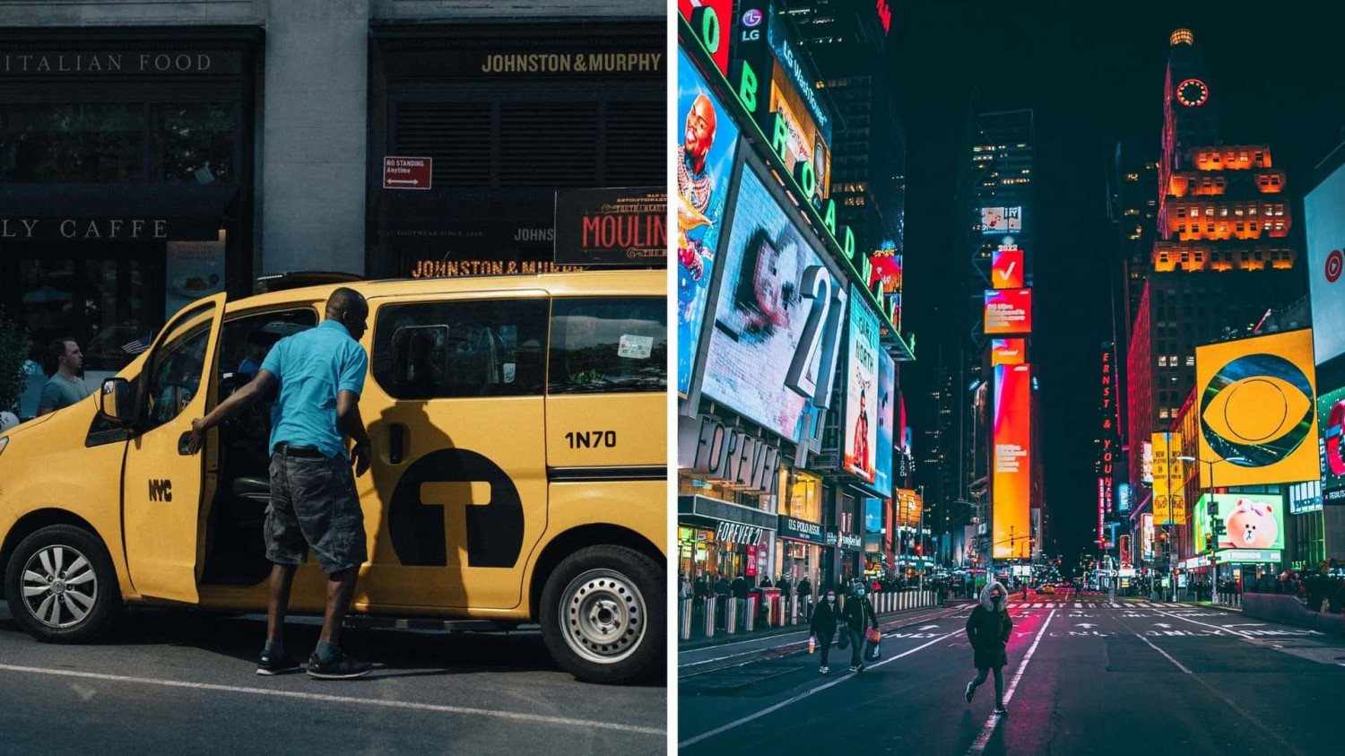 'One of My Biggest Fears:' Taxi Drives Through Times Square. Then the Street Collapses Under It
