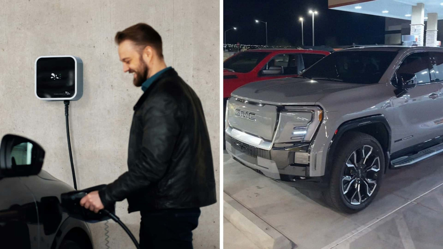 GMC, Battery, GMC Truck’s Battery Gives Out At Gas Station Parking Lot. Then The Driver Find A Creative Solution For An Emergency Charge