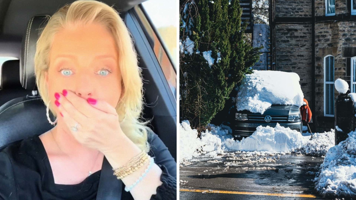 Texas Volkswagen Driver Tries To Get In Car During Winter Storm. Then Her Door Handle Breaks Off