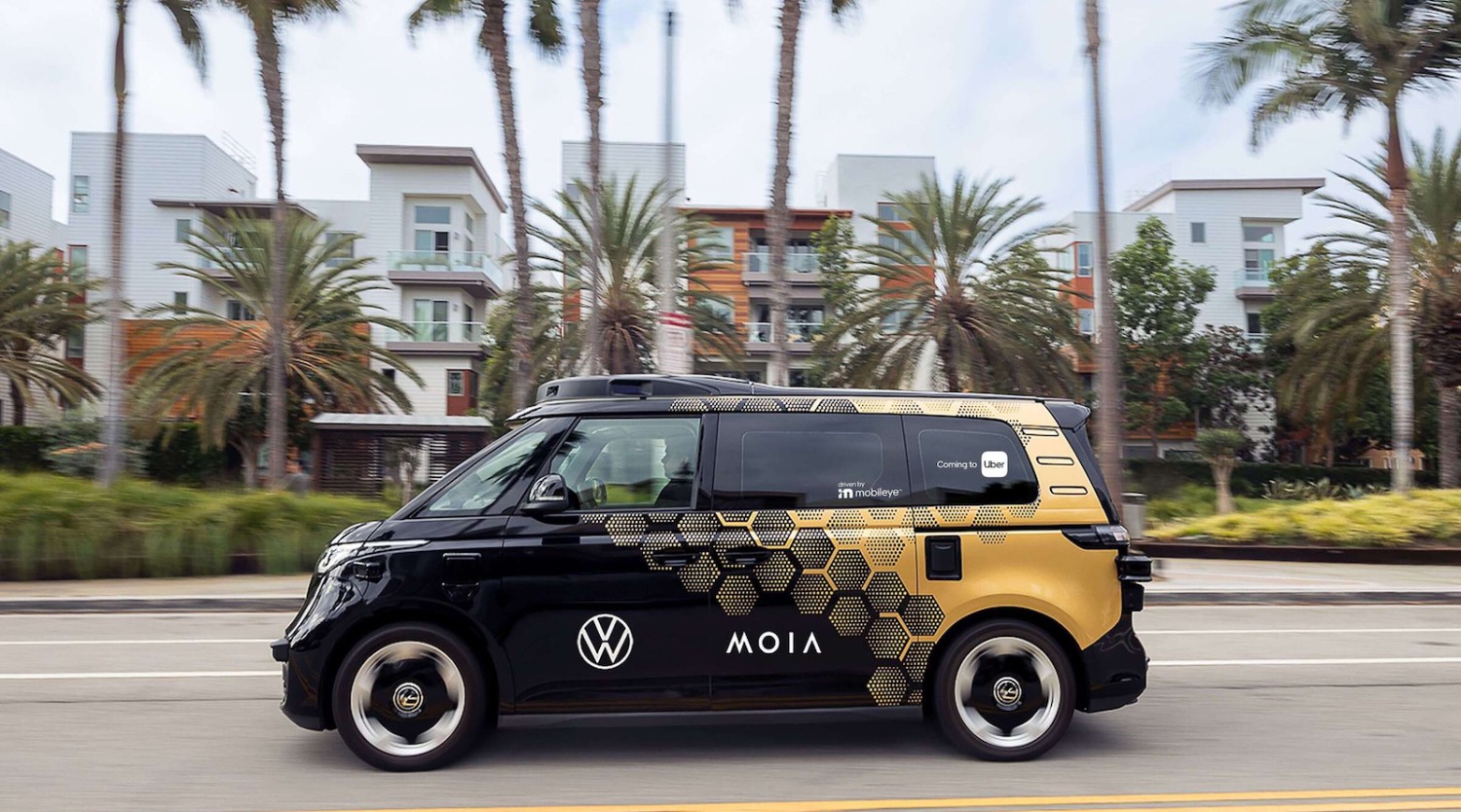 Self-Driving Volkswagen ID. Buzz Vehicles Join Uber LA