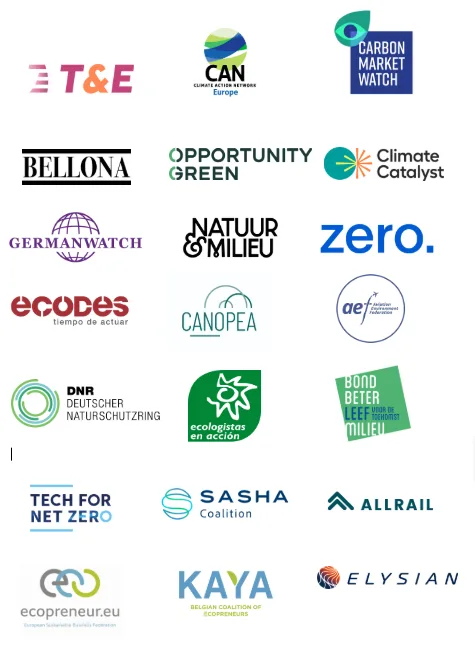 +20 Industry &amp; Civil Society Organisations Call on the EU to Include All Departing Flights in the EU Carbon Market
