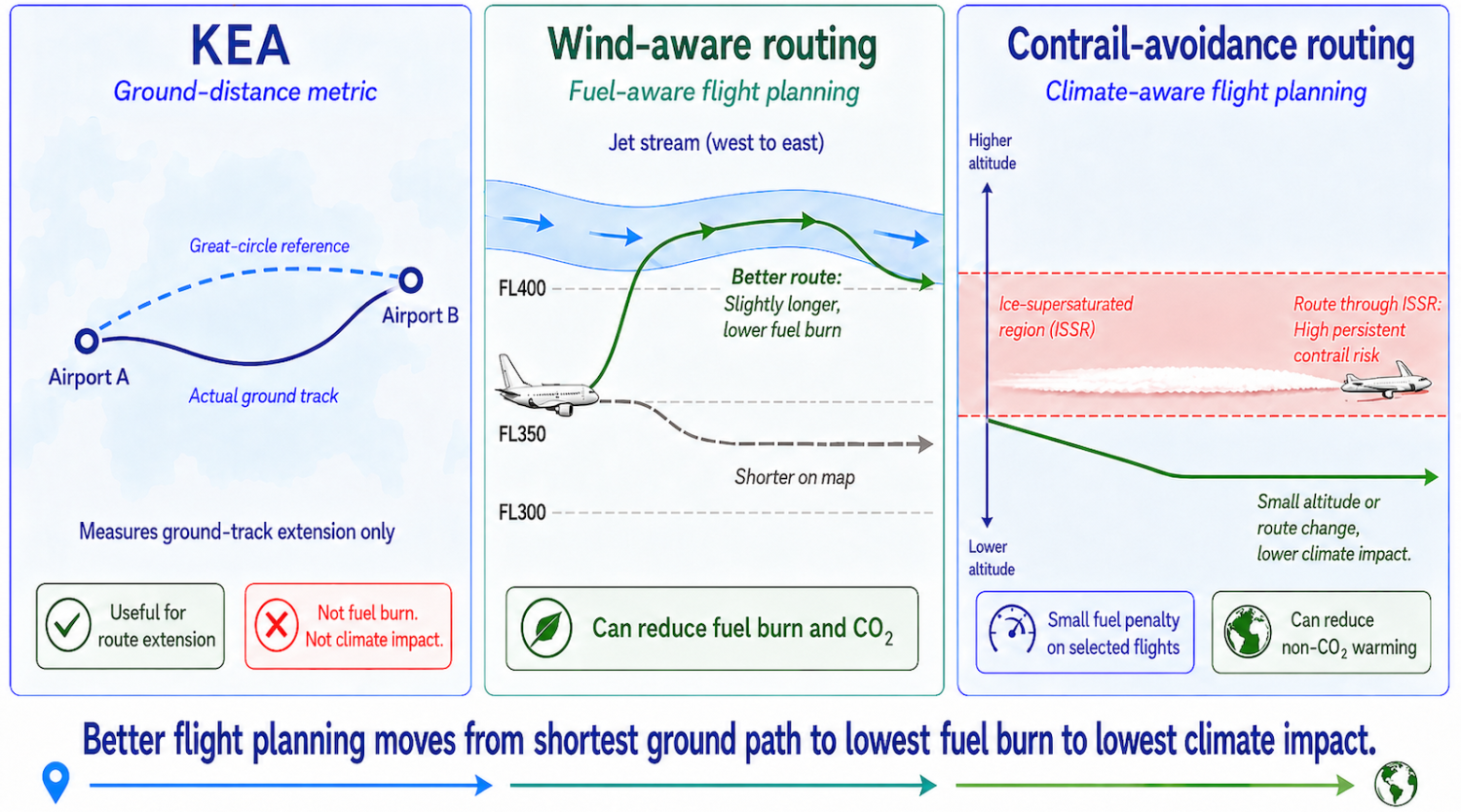 Better Flight Planning Can Cut Fuel & Contrail Warming