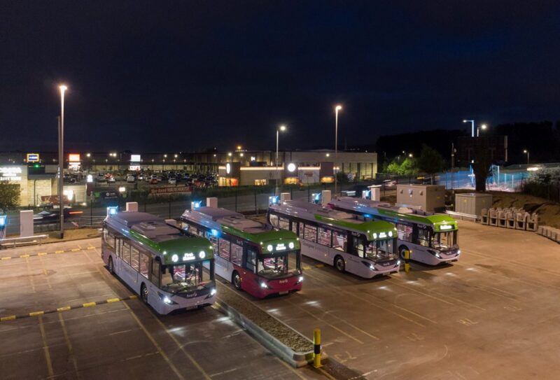 Electric Bus Depots Used To Support UK National Grid