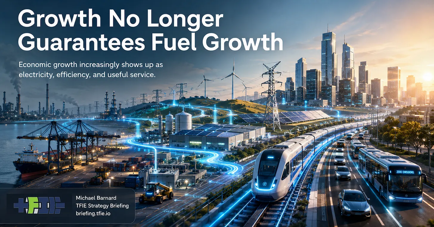 Economic Growth No Longer Guarantees Fuel Growth