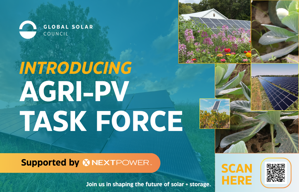 Global Solar Council Launches AgriPV Taskforce to Unlock the Next Frontier of Solar Growth