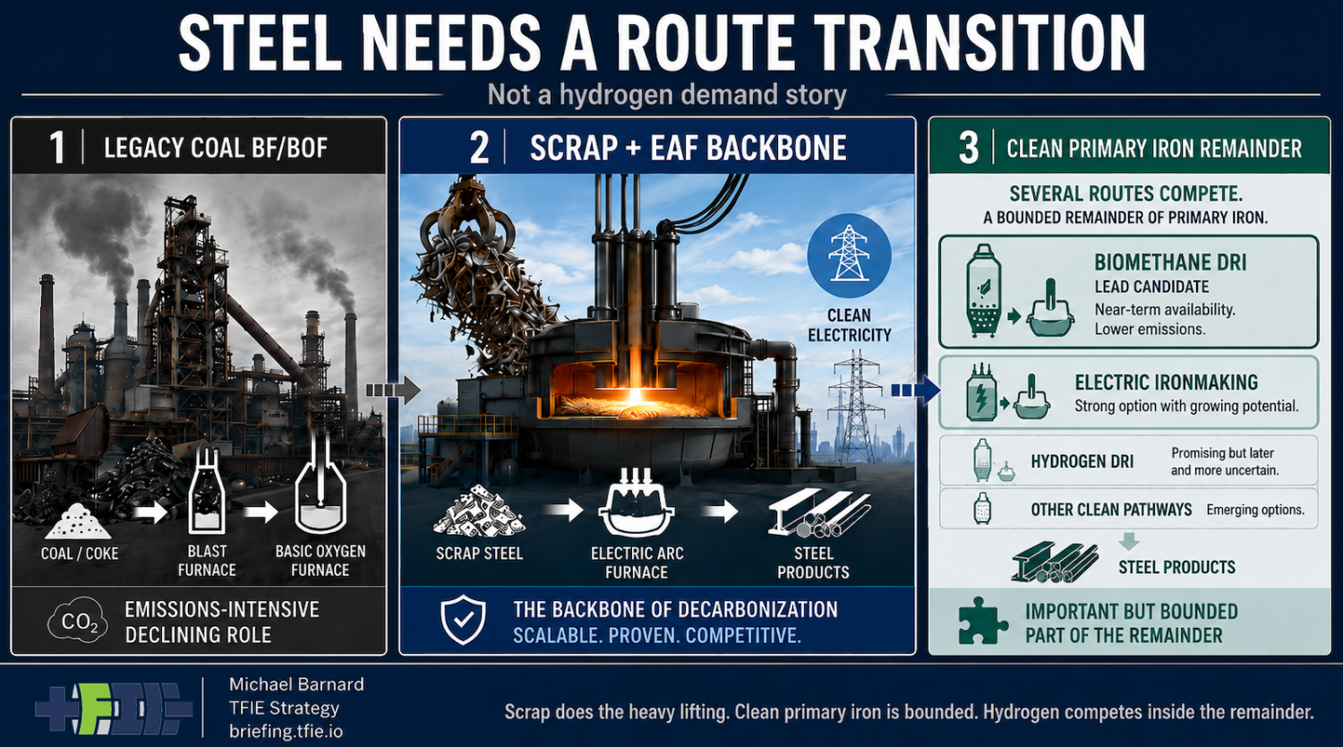 Steel Needs A Route Transition, Not A Hydrogen Story