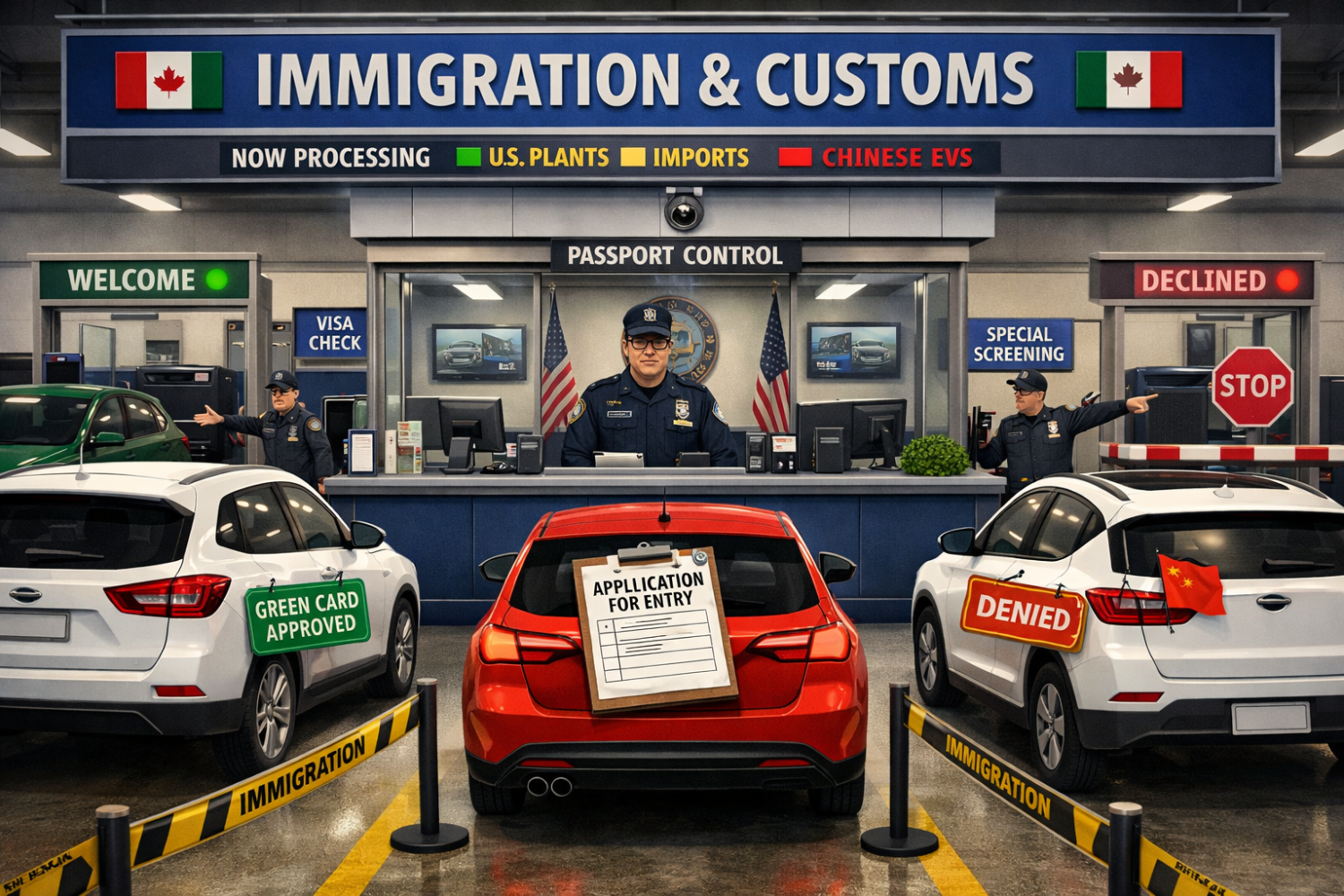 In the US, Cars Need Visas Too