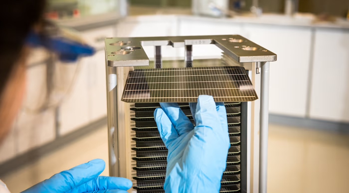 Perovskite-Silicon Solar Cells Meet Matrix Shingled Interconnection Collaboration between Oxford PV & Fraunhofer ISE
