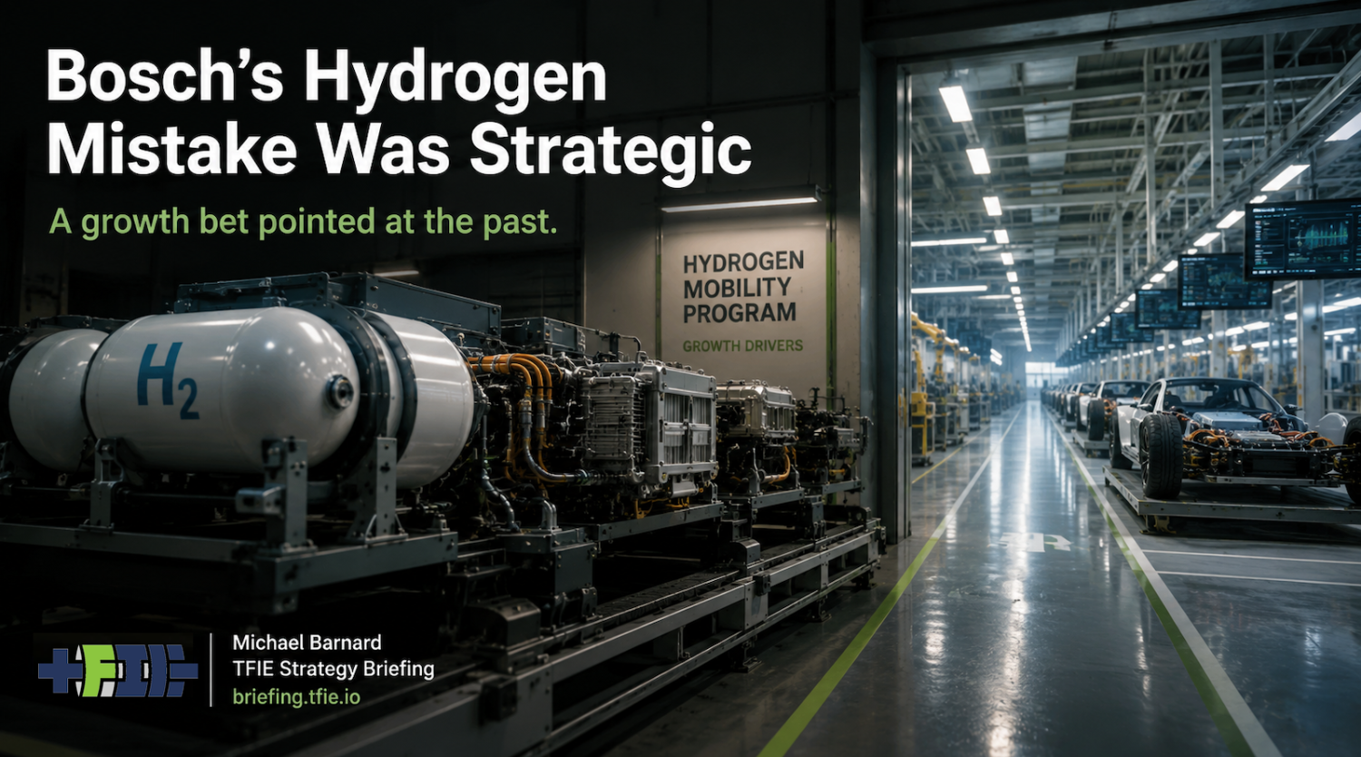 Bosch’s Real Hydrogen Mistake Was Strategic, Not Financial