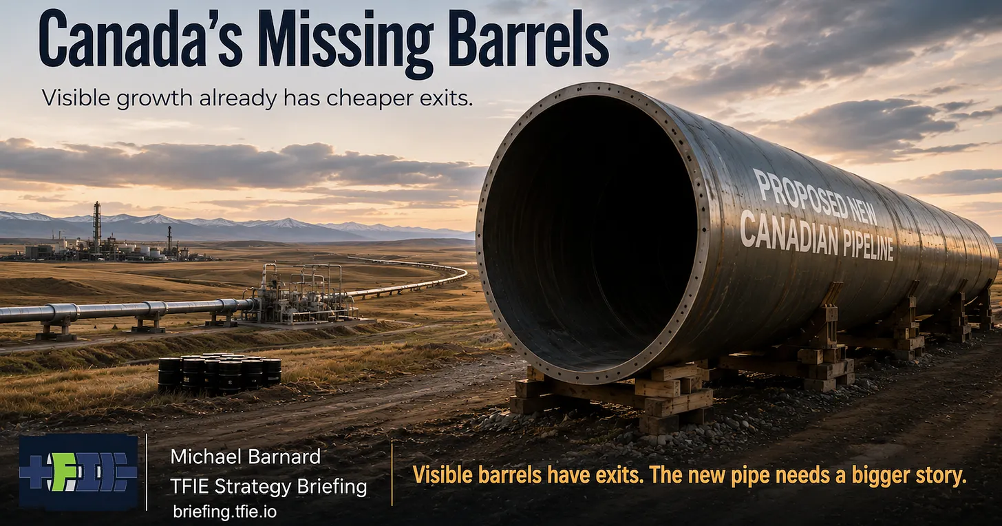 Alberta’s Million-Barrel Pipeline Needs Missing Barrels