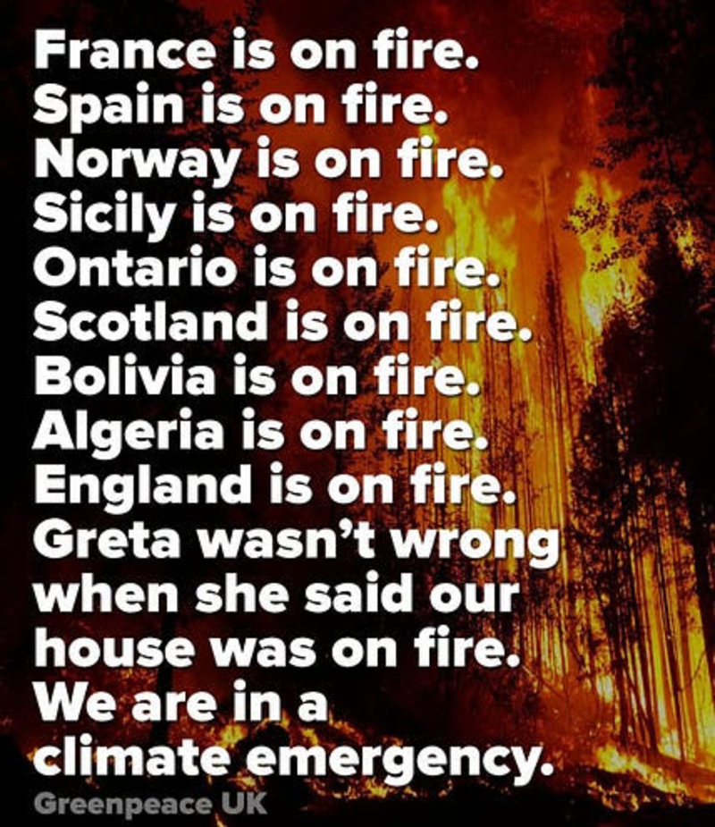Wildfires Are The Earth’s Way Of Telling Us To Change Our Behavior — Or Else