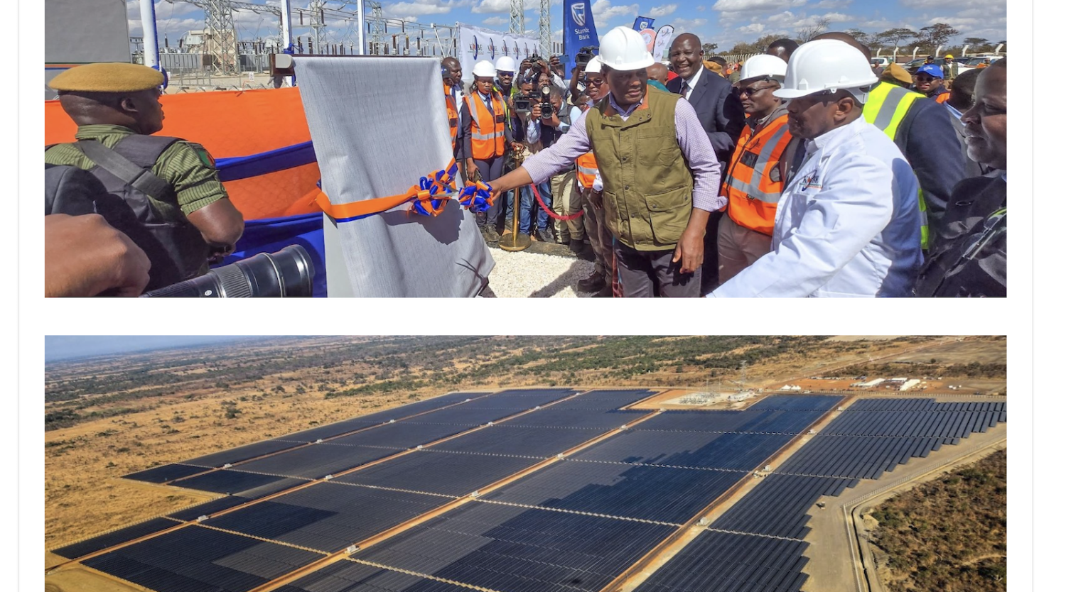 Zambia’s Government Delivers On Its Promise To Ramp Up Electricity Generation Capacity, With Solar Playing A Key Role