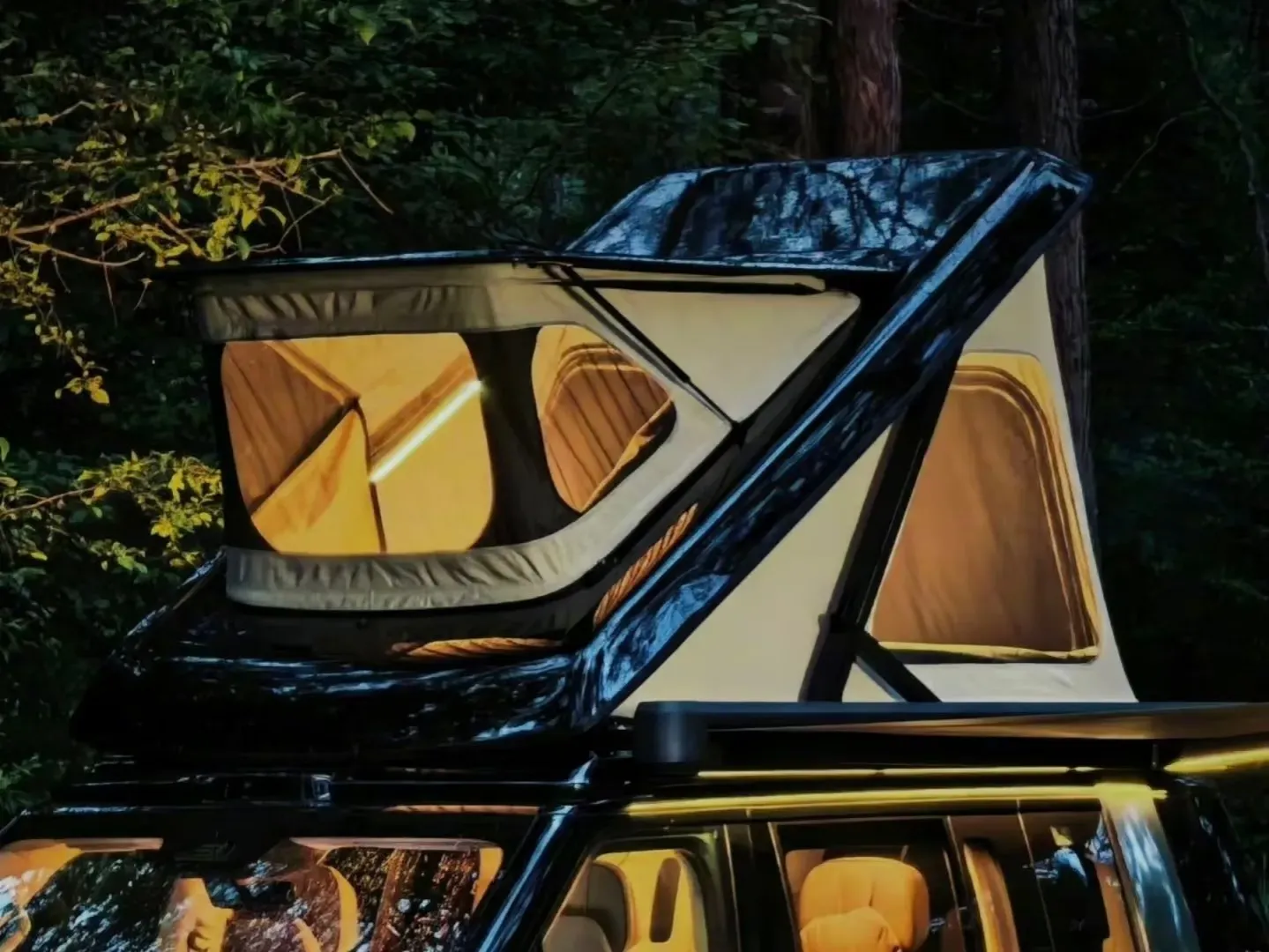 This Chinese SUV has a built-in roof tent