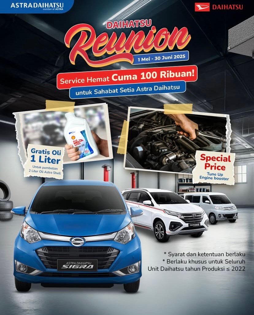 Penjualan Ritel Mei 2025 Daihatsu Di Indonesia – TERJUAL 56.175 UNIT SETARA MARKET SHARE 17,2%