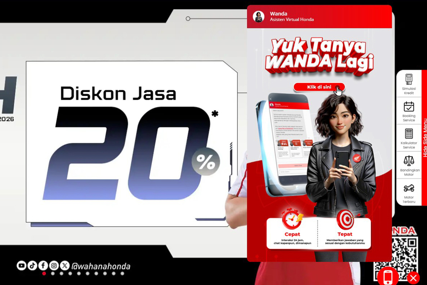 Asisten Virtual Wanda, Asisten Virtual Honda yang Siap Layani Konsumen 24 Jam