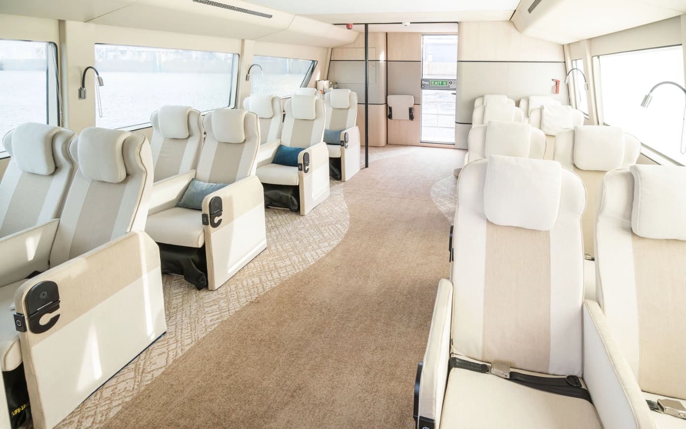 Candela’s new P-12 Business electric ferry is luxury soaring just above the waves