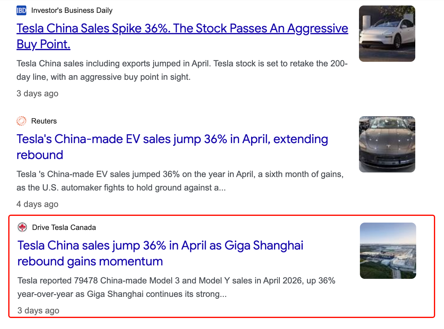 Tesla China retail sales fall 10% in April despite reports of 36% surge
