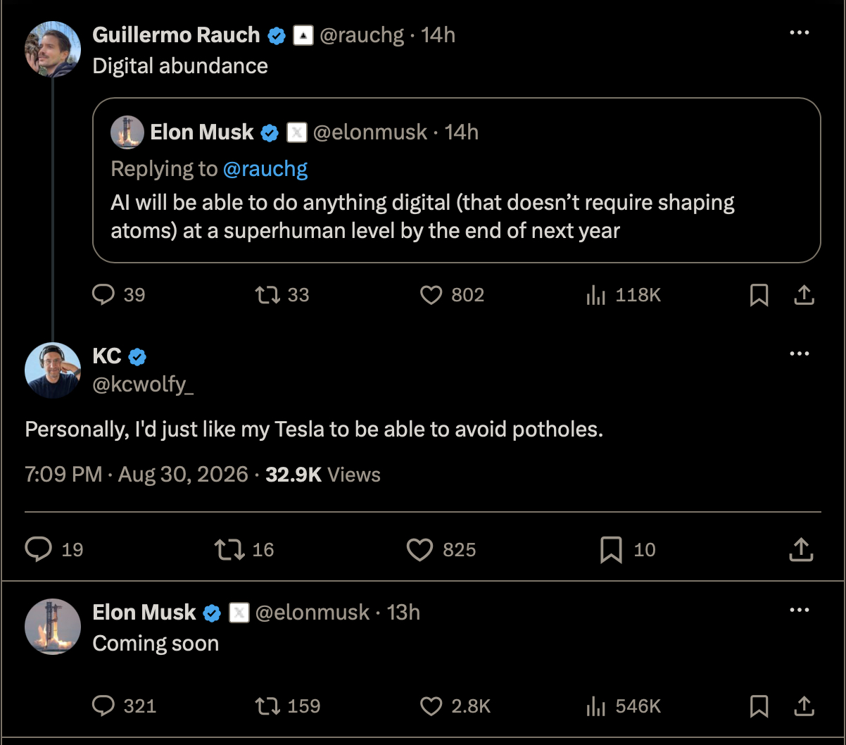 Tesla FSD can soon avoid potholes, says Elon Musk who said exactly that in 2019