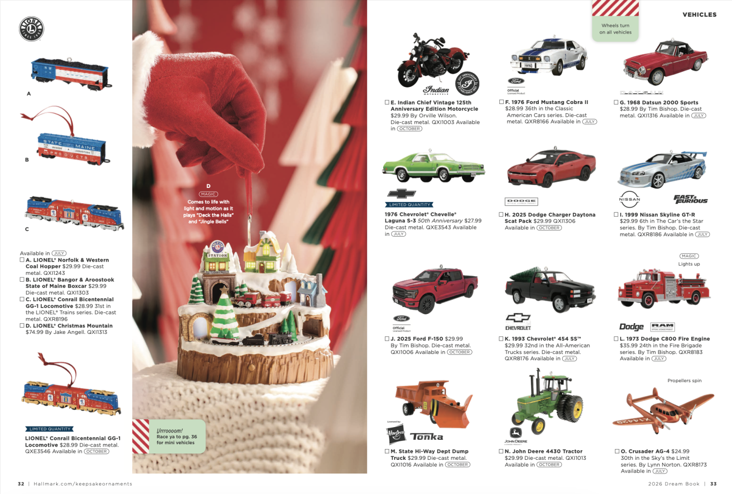Charge up your Christmas tree with this Hallmark Keepsake Daytona Scat Pack