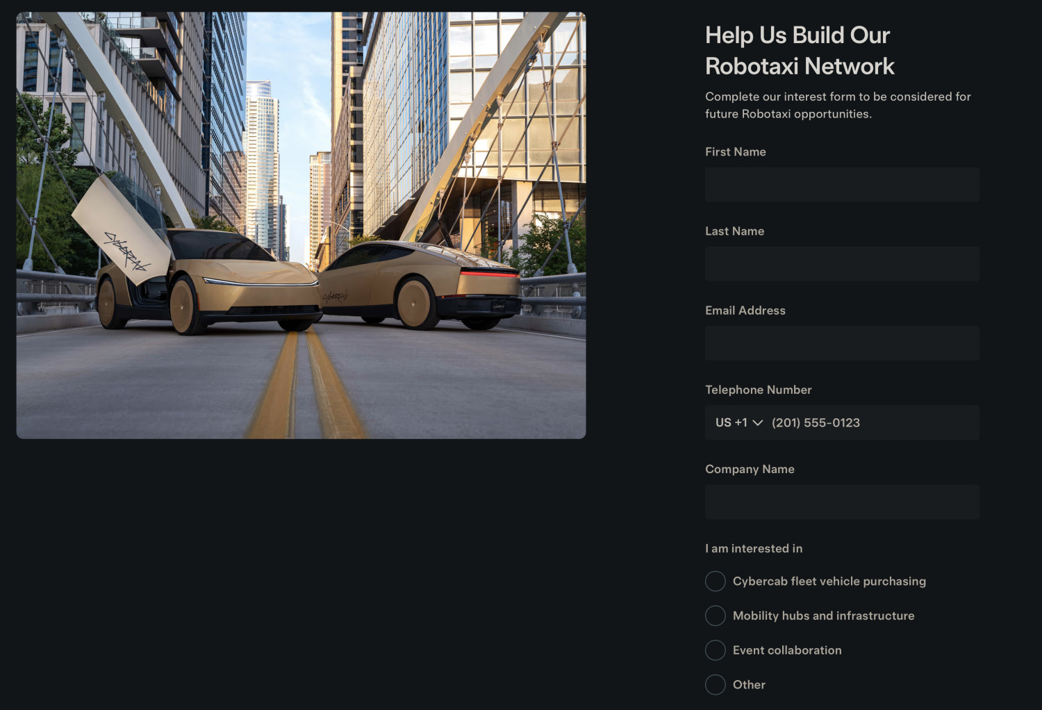 Tesla opens search for Cybercab fleet sales, but FSD owners are still left out