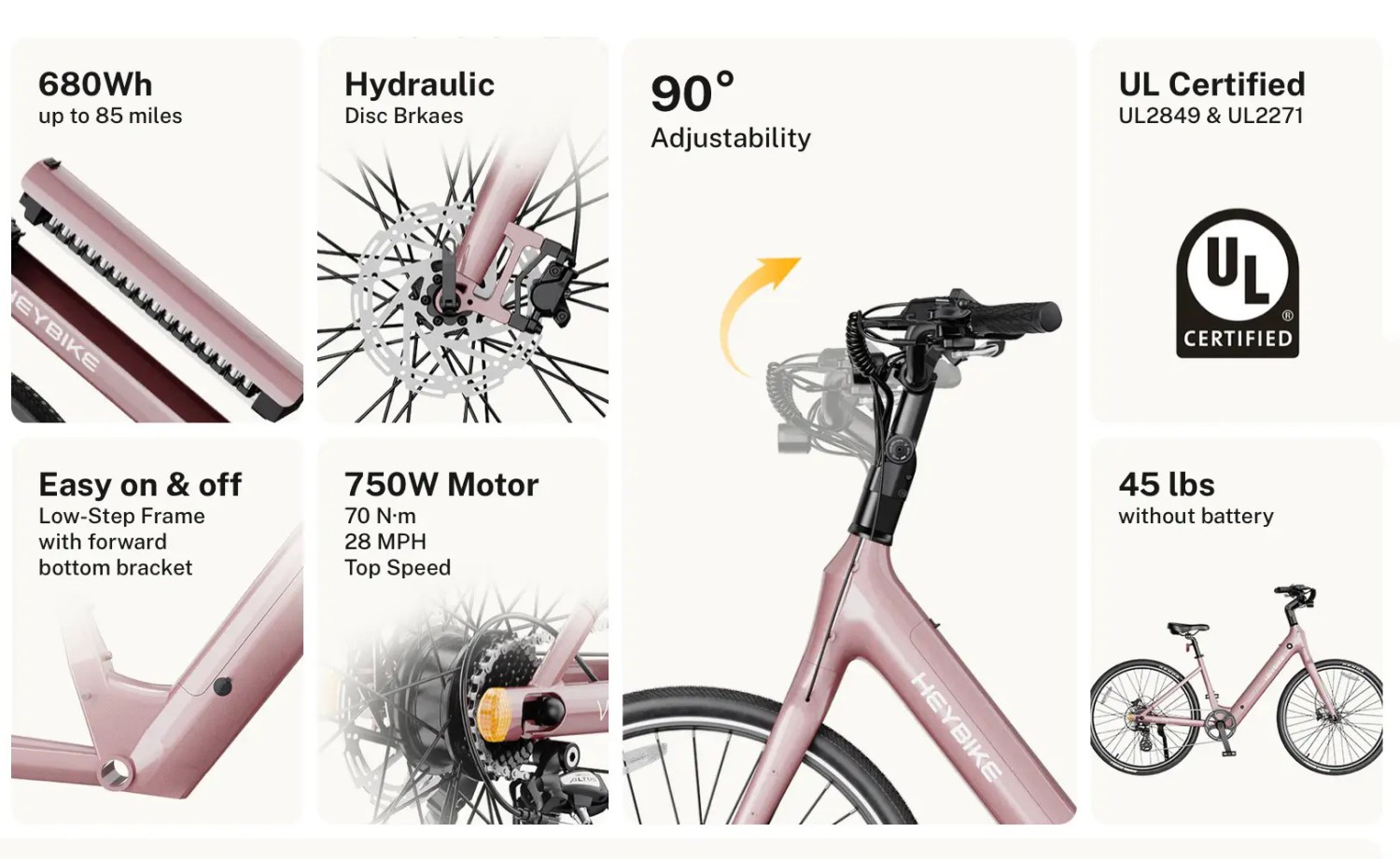 Fast Heybike Venus e-bike launched with 28 MPH at under 50 lbs!