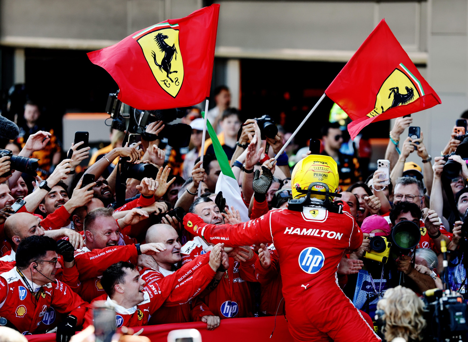 Ferrari, Lewis Hamilton Wins His First Grand Prix with Ferrari under VSC in Barcelona-Catalunya GP