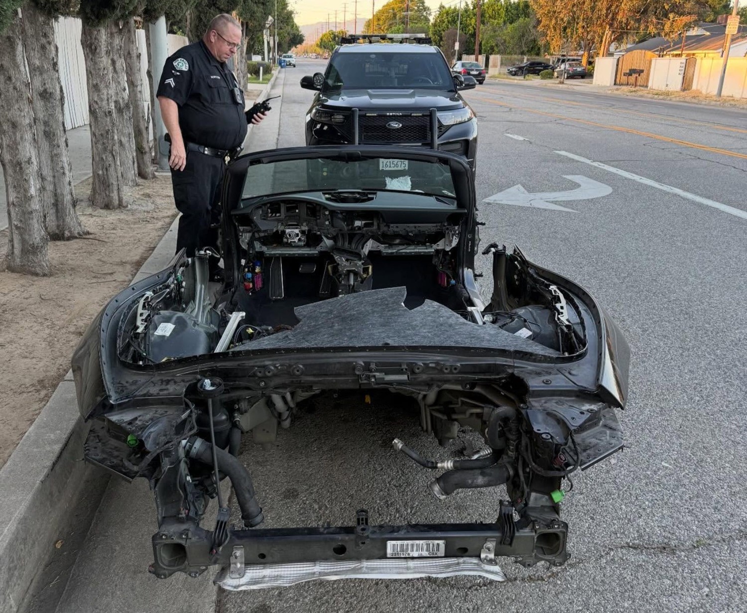 Stolen Porsche 911 Recovered After Being Stripped to the Bone in L.A.