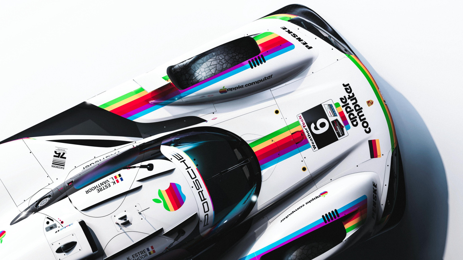 Porsche's Iconic Rainbow Apple Computer Race Car Livery Is Back