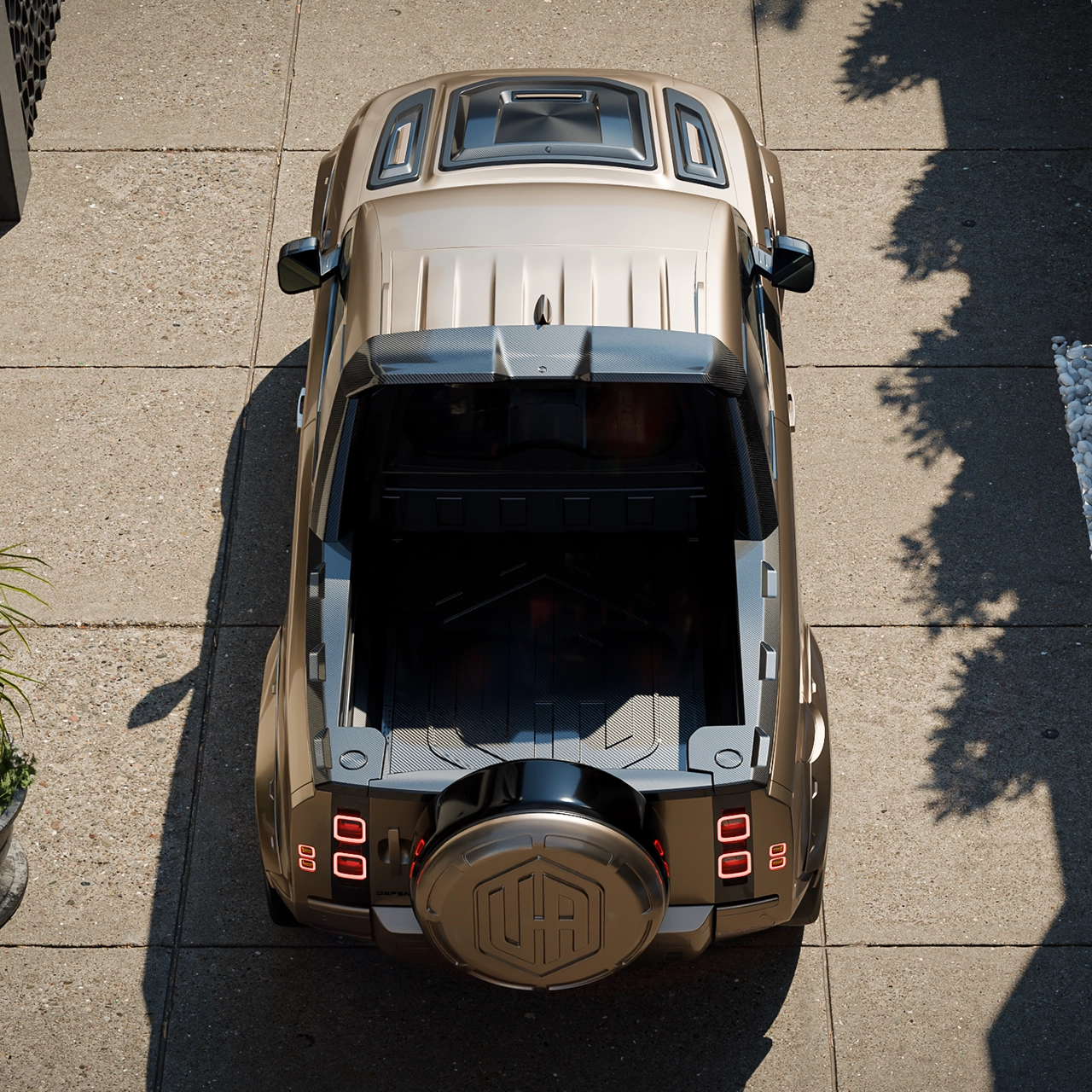 Land Rover Defender Transformed Into Carbon-Fiber-Bodied Sport Truck