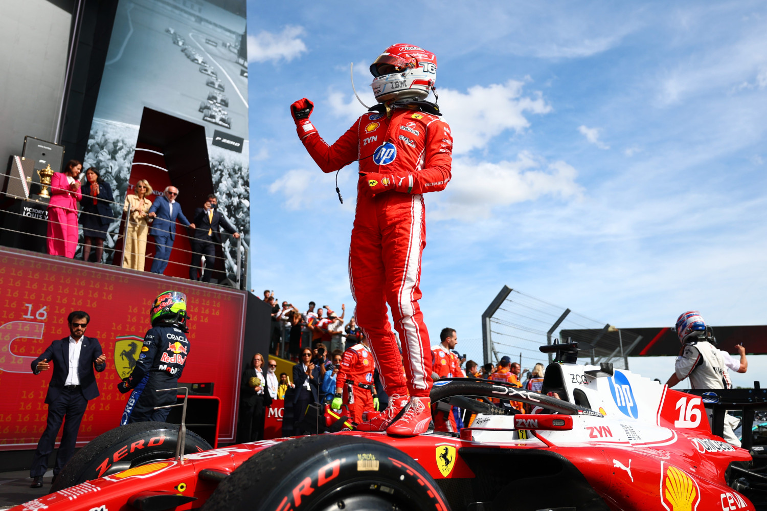 Charles Leclerc Wins His First British Grand Prix Under Controversial Safety Car