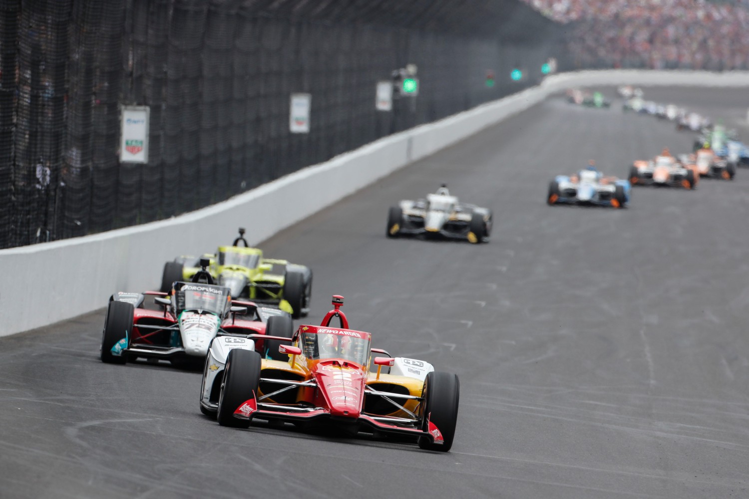 Josef Newgarden Makes Rare Mistake and Crashes Coming to Indy 500 Restart