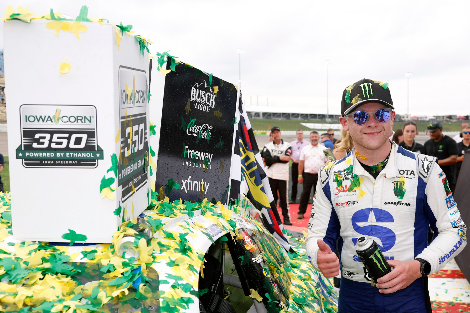 Ty Gibbs Wins NASCAR Cup Race at Iowa as Teammate Bell Records 7th Runner-Up Finish