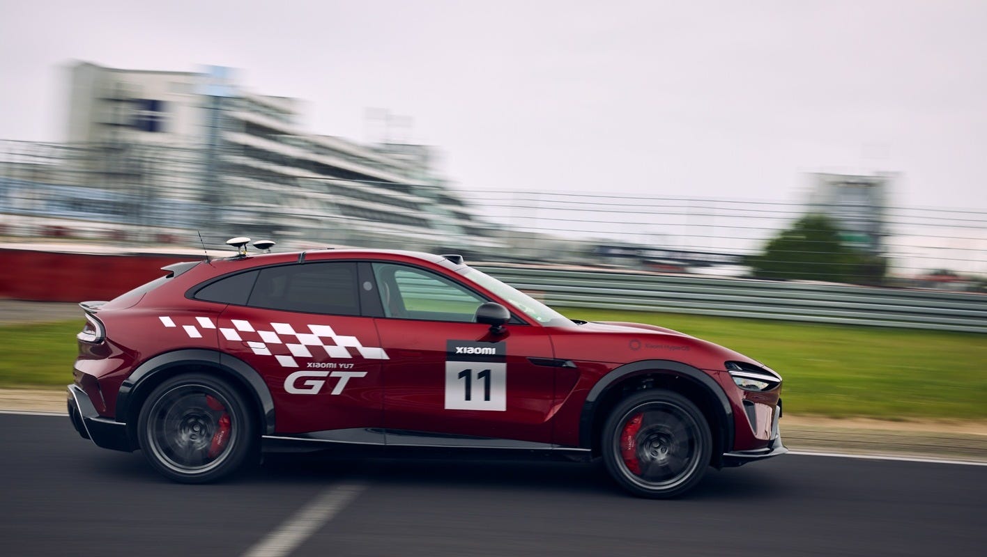 Xiaomi YU7 GT Makes Nurburgring History, Sets 10:29 Lap Time Without a Driver